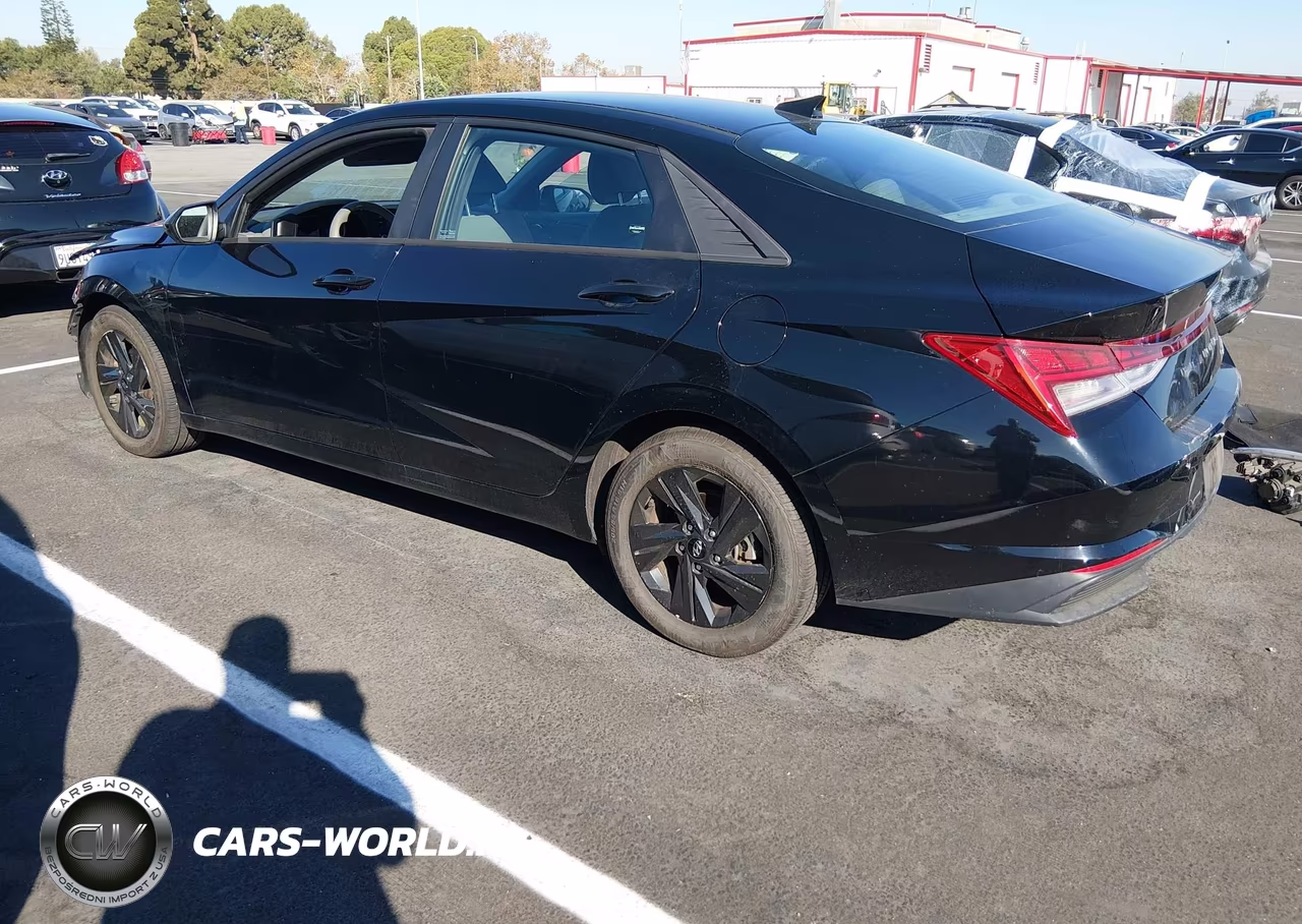 2023 Hyundai Elantra Hybrid Blue VIN:KMHLM4AJ5PU059253 - 3
