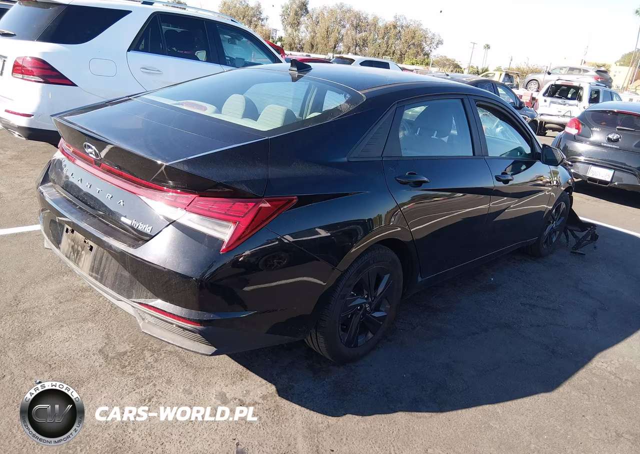 2023 Hyundai Elantra Hybrid Blue VIN:KMHLM4AJ5PU059253 - 4