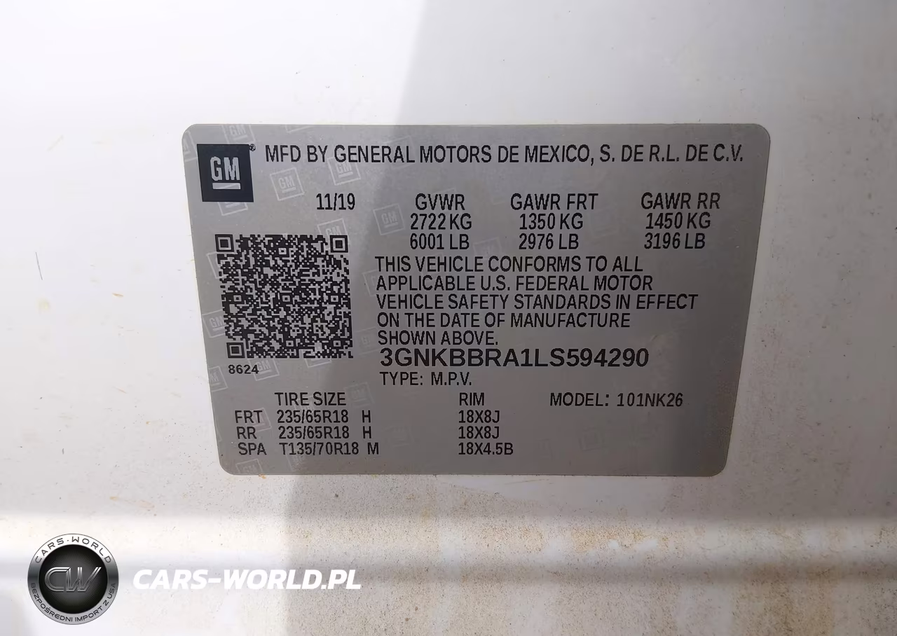 2020 Chevrolet Blazer Fwd 1Lt VIN:3GNKBBRA1LS594290 - 9