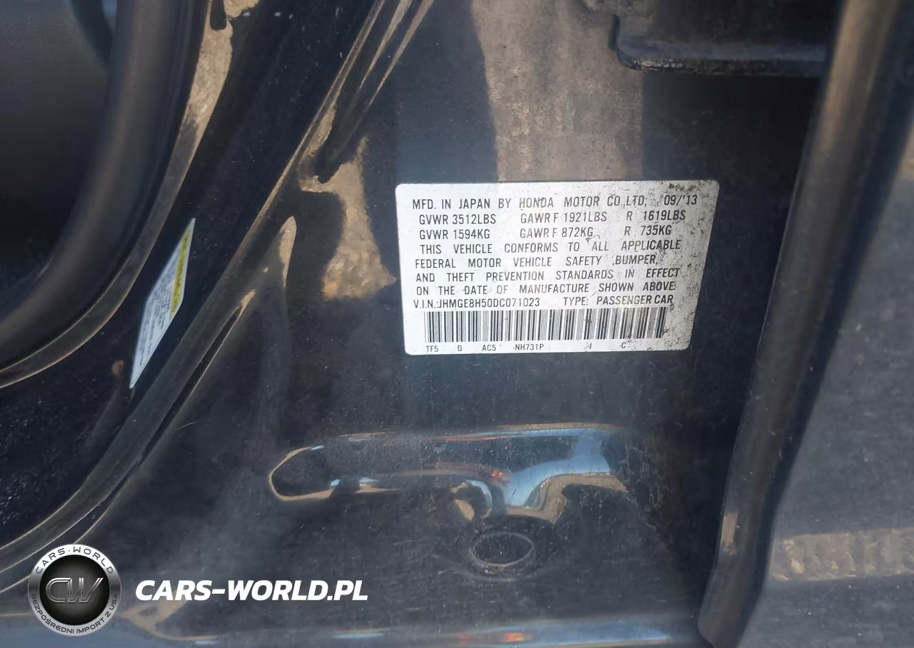 2013 Honda Fit Sport VIN:JHMGE8H50DC071023 - 9