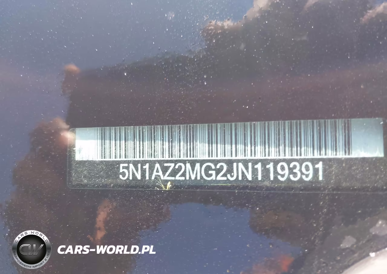 2018 Nissan Murano Sv VIN:5N1AZ2MG2JN119391 - 9