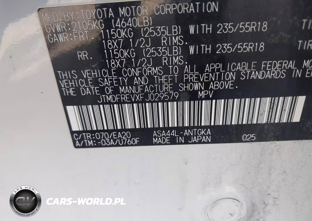 2015 Toyota Rav4 Limited VIN:JTMDFREVXFJ029579 - 9