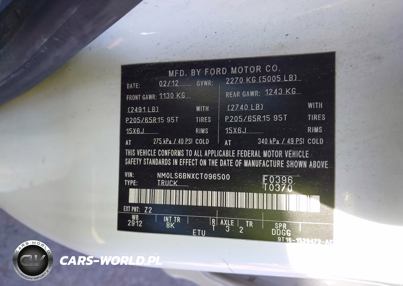 2012 Ford Transit Connect Xlt VIN:NM0LS6BNXCT096500 - 9