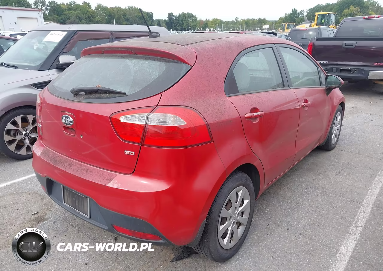 2013 Kia Rio Lx VIN:KNADM5A3XD6172726 - 4