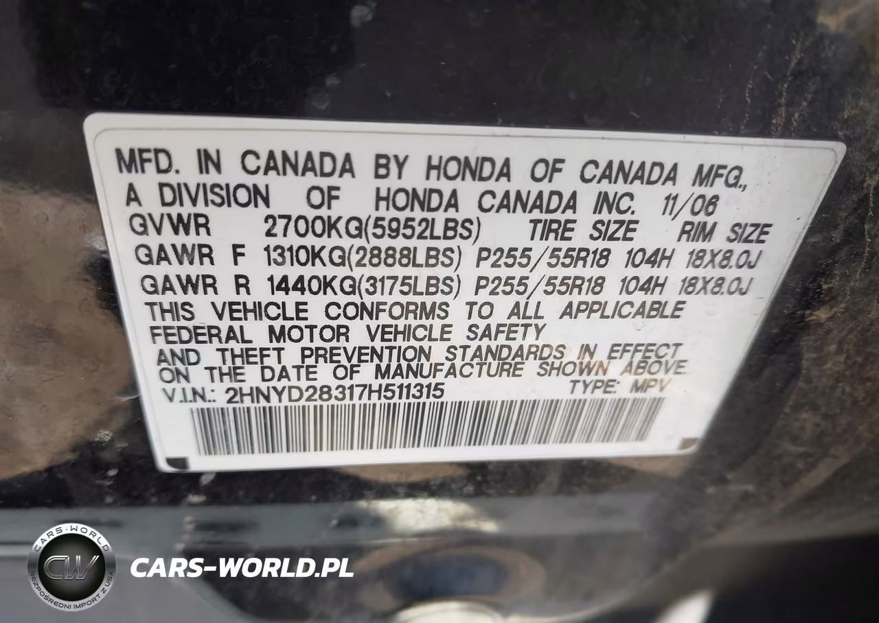 2007 Acura Mdx Technology Package VIN:2HNYD28317H511315 - 9