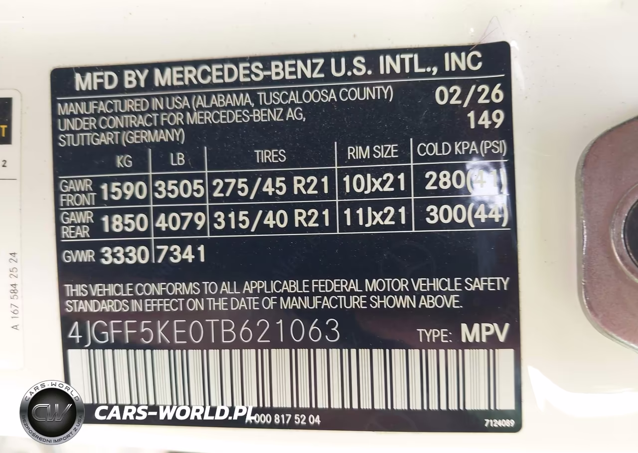 2026 Mercedes-Benz Gls 450 4Matic VIN:4JGFF5KE0TB621063 - 9