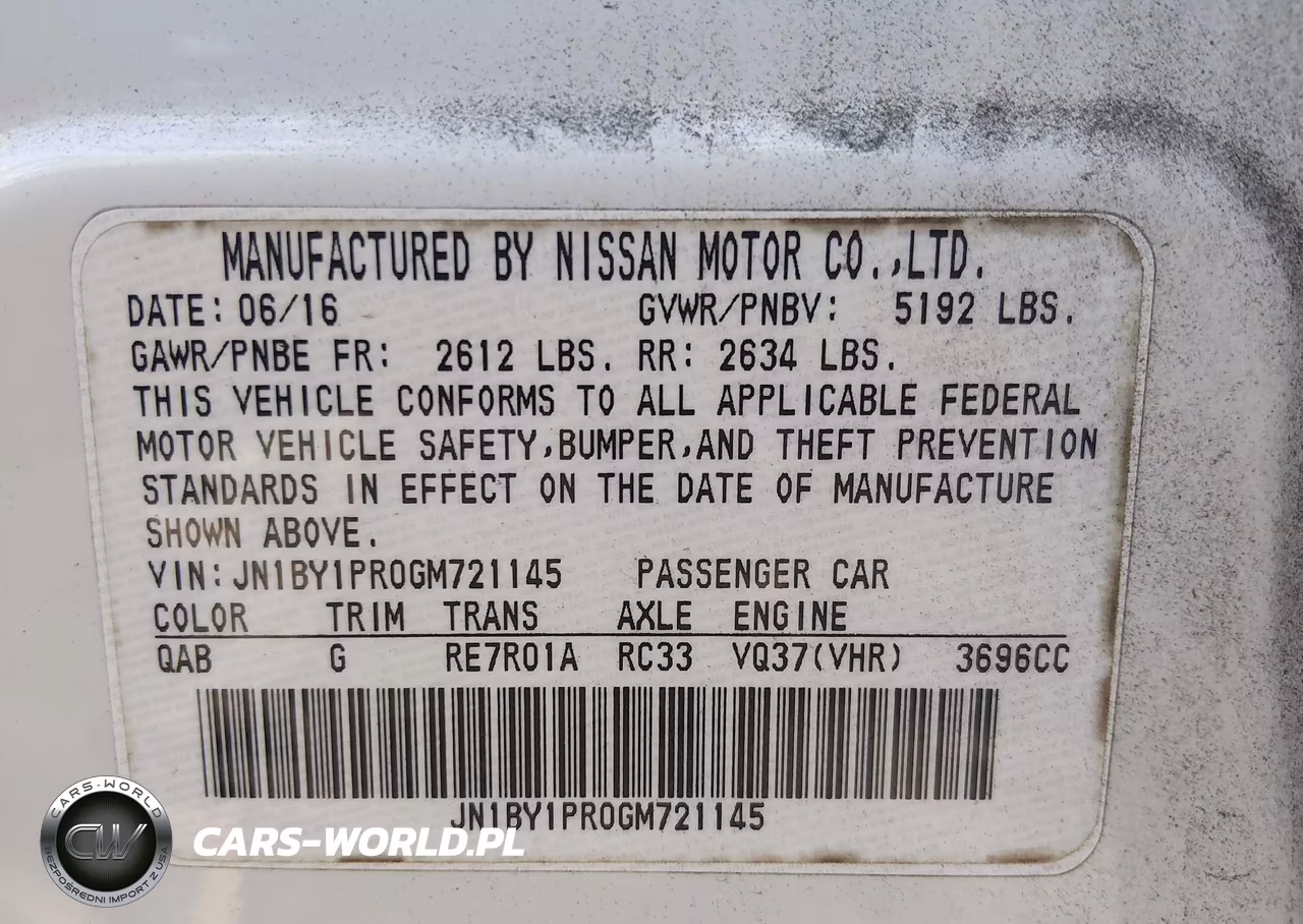 2016 Infiniti Q70L 3.7X VIN:JN1BY1PR0GM721145 - 9