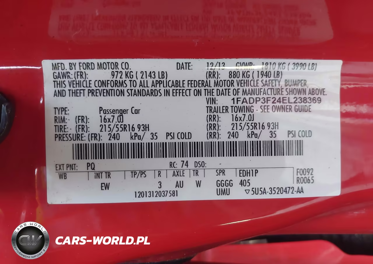 2014 Ford Focus Se VIN:1FADP3F24EL238369 - 9