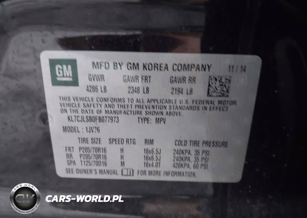 2015 Chevrolet Trax Lt VIN:KL7CJLSB0FB077973 - 9