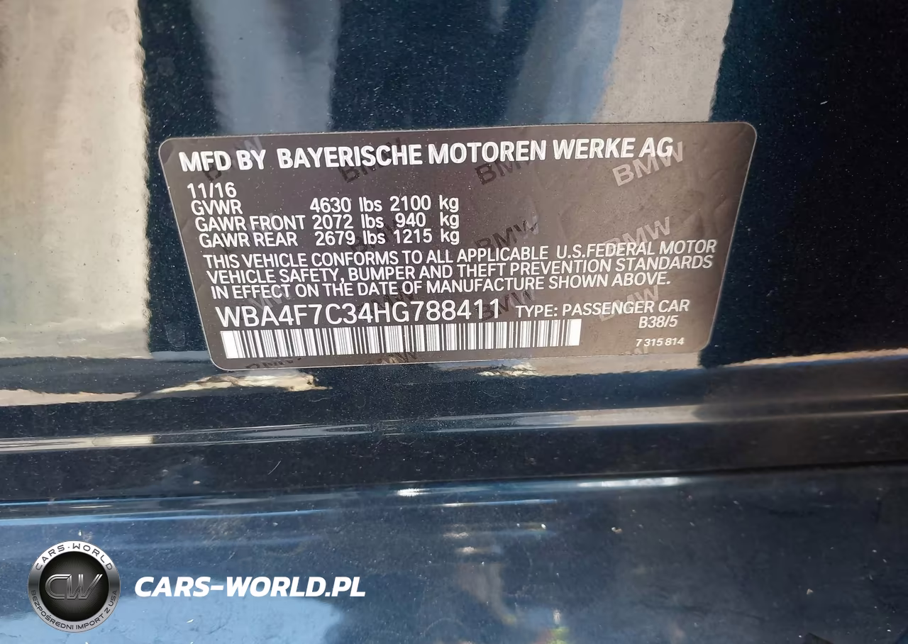 2017 BMW 430I Gran Coupe VIN:WBA4F7C34HG788411 - 9