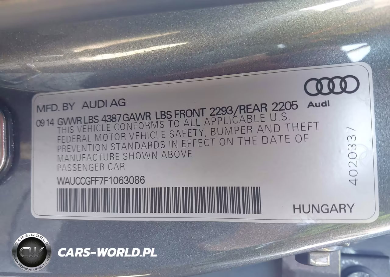 2015 Audi A3 1.8T Premium VIN:WAUCCGFF7F1063086 - 9