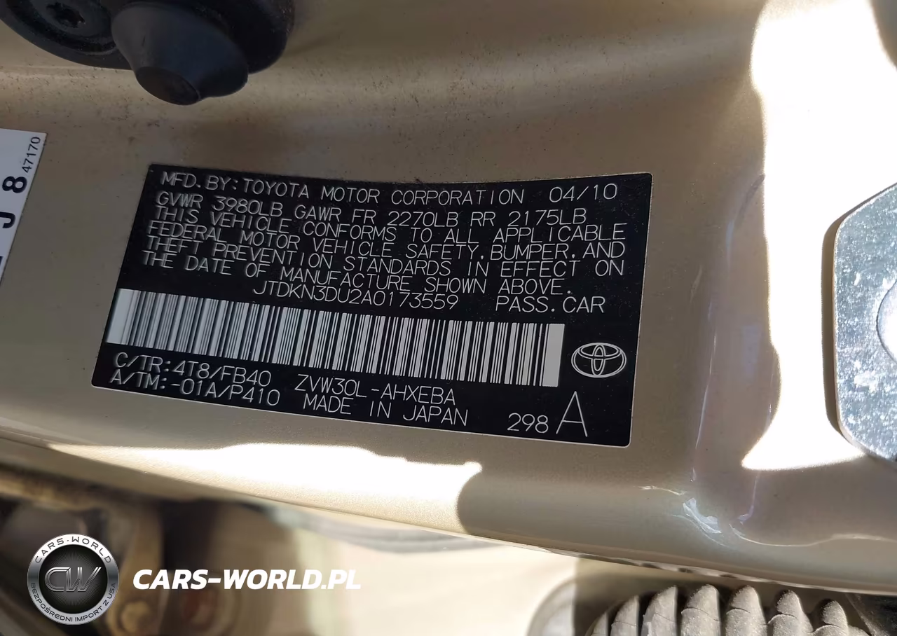 2010 Toyota Prius Iii VIN:JTDKN3DU2A0173559 - 9