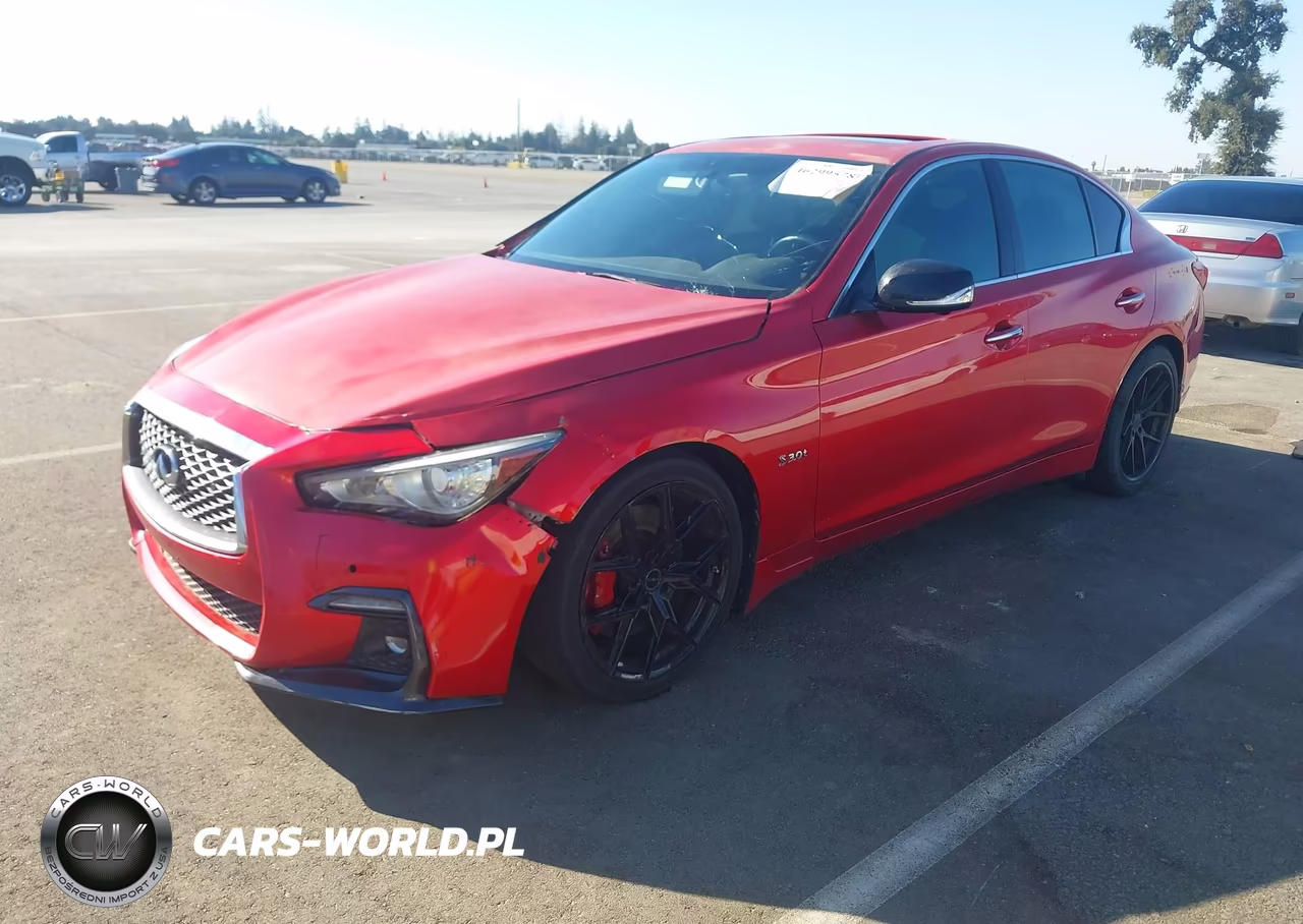 2019 Infiniti Q50 3.0T Red Sport 400 VIN:JN1FV7AP8KM760062 - 2