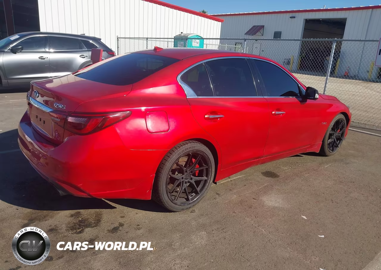 2019 Infiniti Q50 3.0T Red Sport 400 VIN:JN1FV7AP8KM760062 - 4