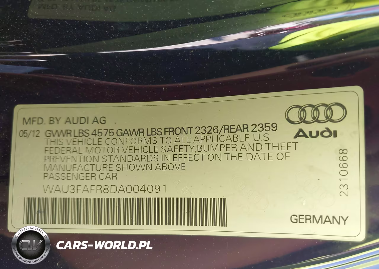 2013 Audi A5 2.0T Premium VIN:WAU3FAFR8DA004091 - 9