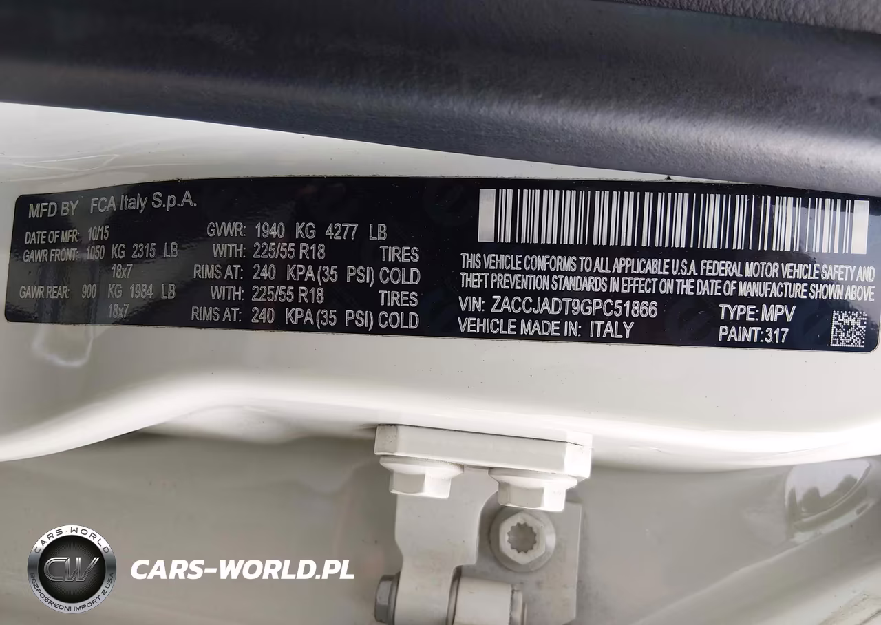 2016 Jeep Renegade Limited VIN:ZACCJADT9GPC51866 - 9