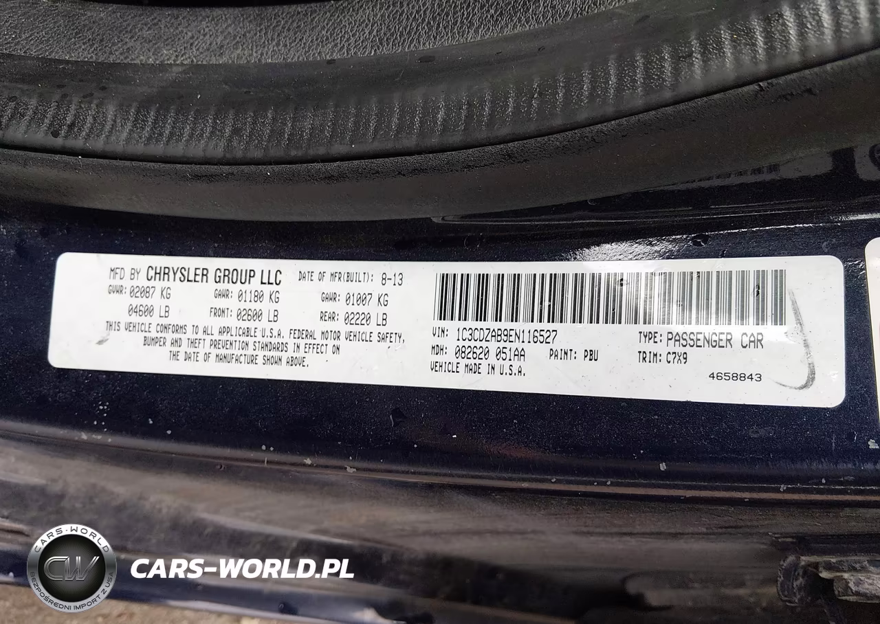 2014 Dodge Avenger Se VIN:1C3CDZAB9EN116527 - 9