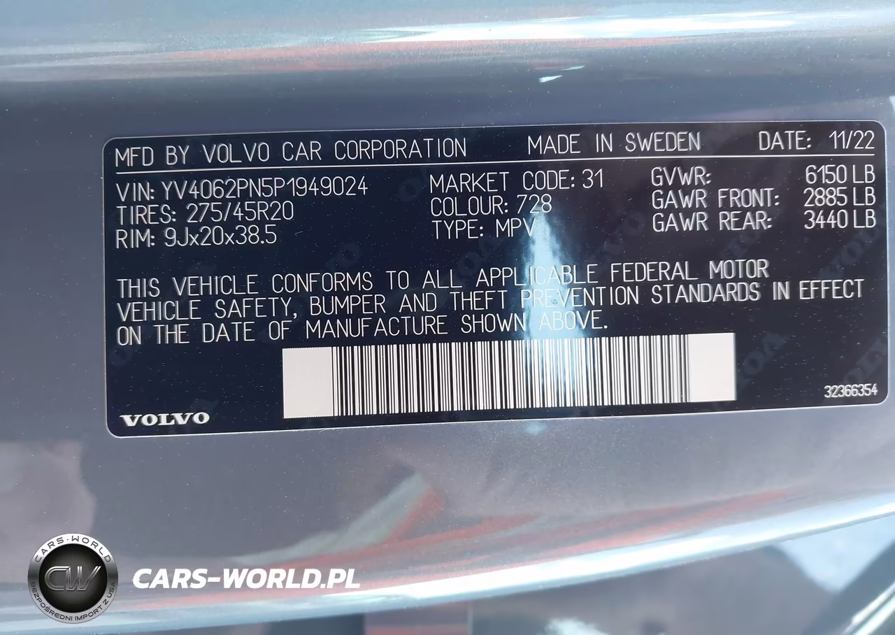 2023 Volvo Xc90 B6 Plus 7-Seater VIN:YV4062PN5P1949024 - 9