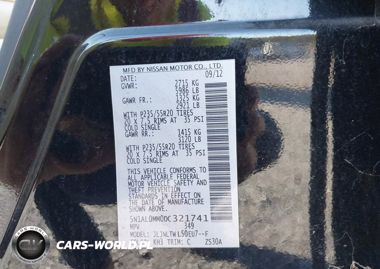 2013 Infiniti Jx35 VIN:5N1AL0MM0DC321741 - 9
