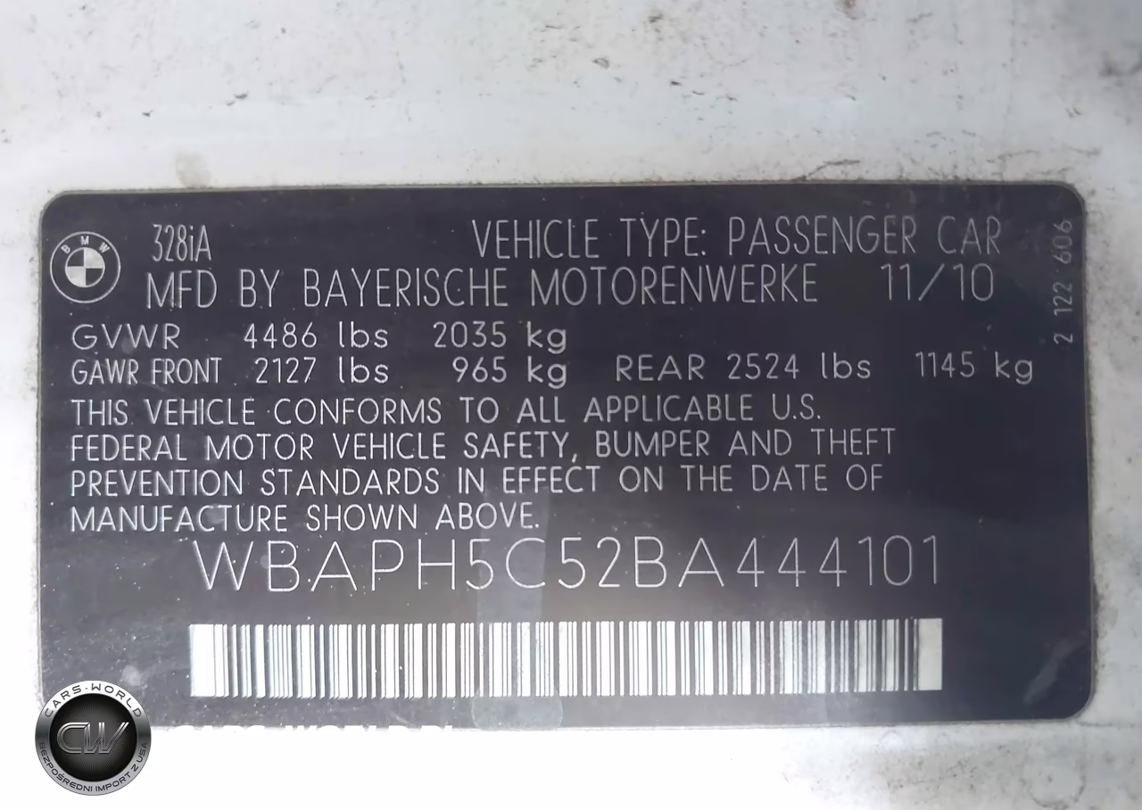 2011 BMW 328I VIN:WBAPH5C52BA444101 - 9