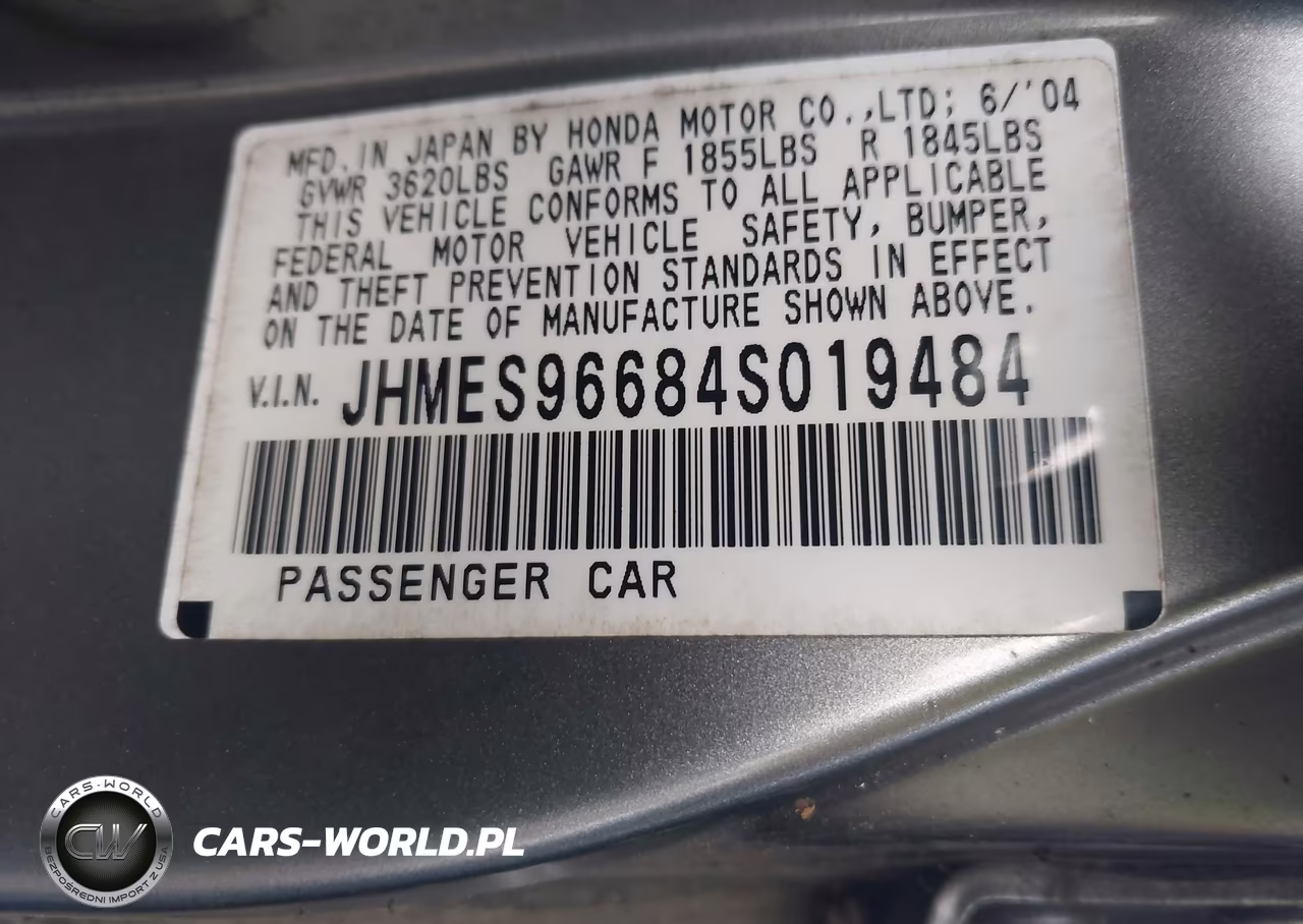 2004 Honda Civic Hybrid VIN:JHMES96684S019484 - 9