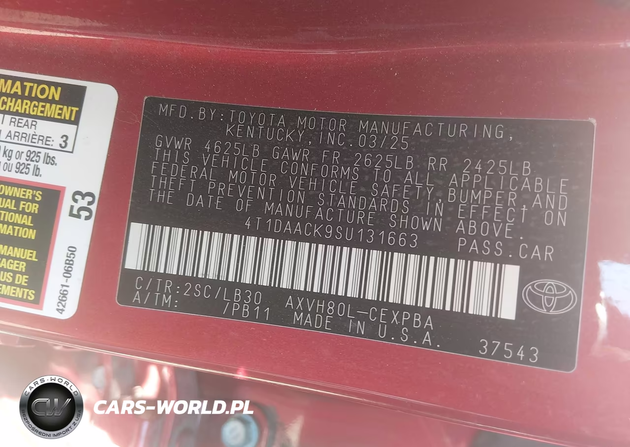 2025 Toyota Camry Xse VIN:4T1DAACK9SU131663 - 9