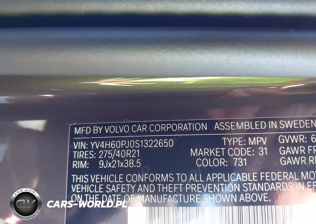 2025 Volvo Xc90 Core VIN:YV4H60PJ0S1322650 - 9