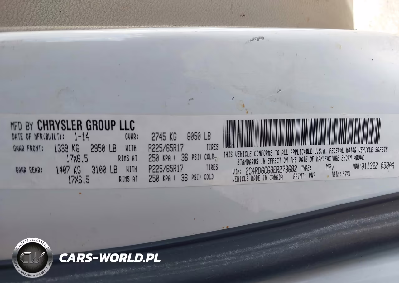 2014 Dodge Grand Caravan Sxt VIN:2C4RDGCG8ER273682 - 9