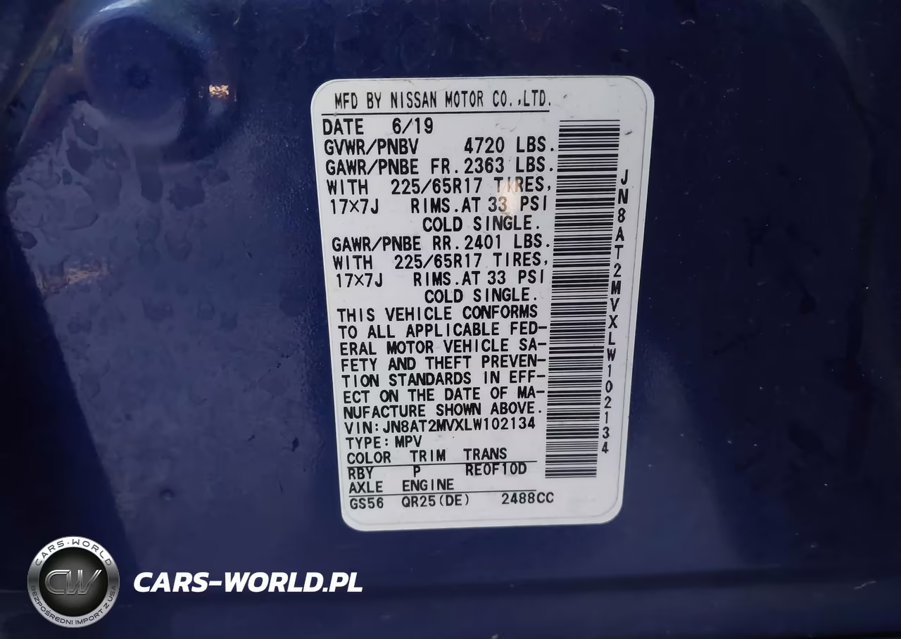 2020 Nissan Rogue Sv Intelligent Awd VIN:JN8AT2MVXLW102134 - 9