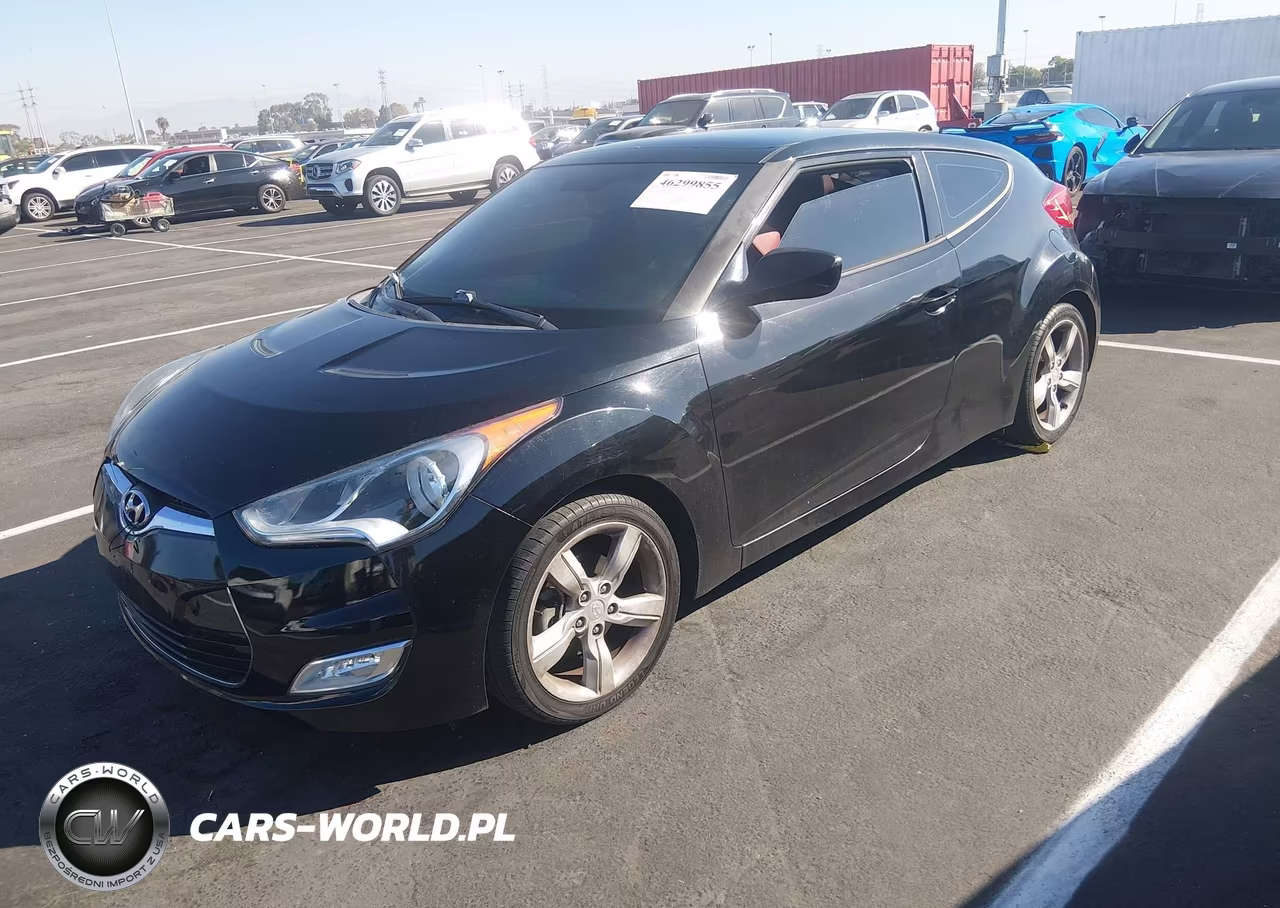 2014 HYUNDAI VELOSTER BASE W-RED VIN:KMHTC6AD8EU190795 - 2