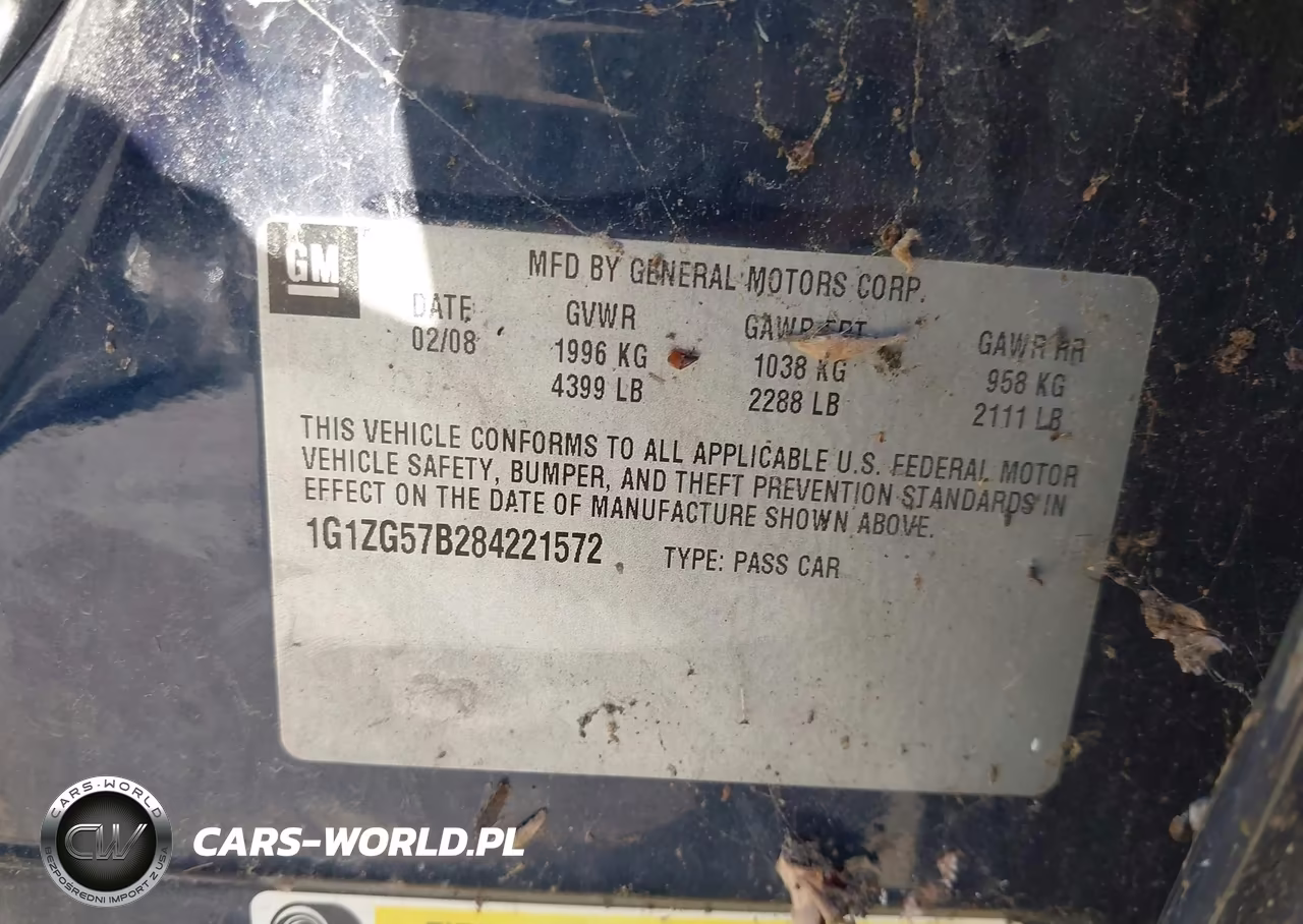 2008 Chevrolet Malibu Ls VIN:1G1ZG57B284221572 - 9