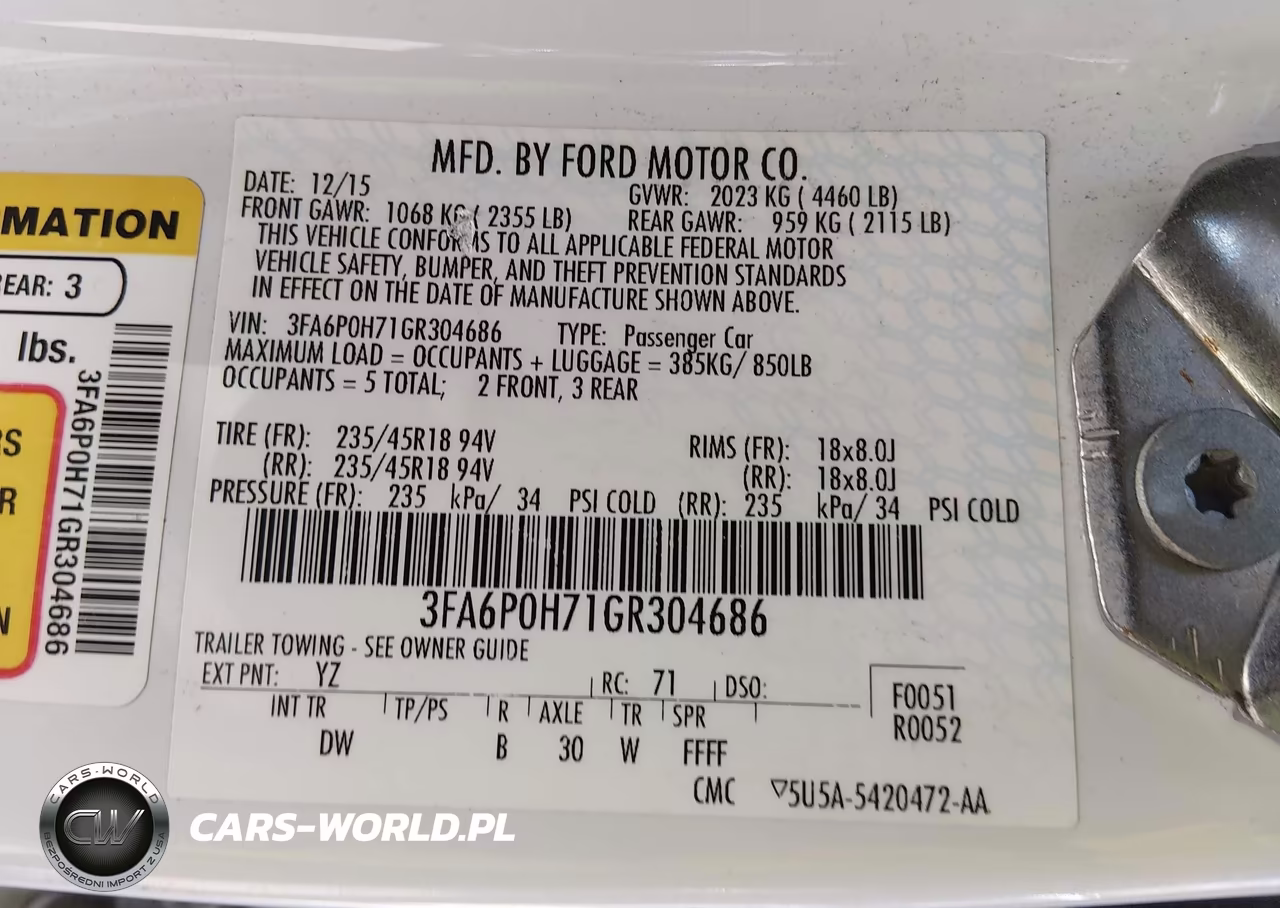 2016 Ford Fusion Se VIN:3FA6P0H71GR304686 - 9