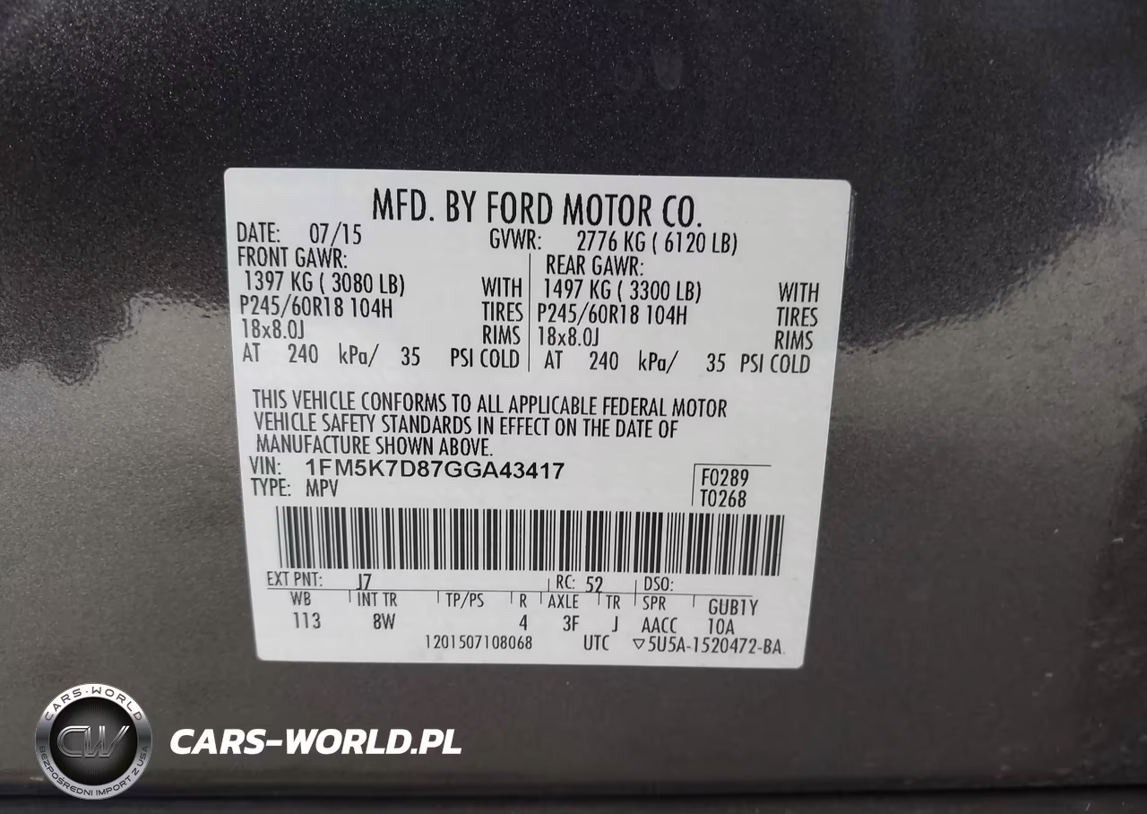 2016 Ford Explorer Xlt VIN:1FM5K7D87GGA43417 - 9