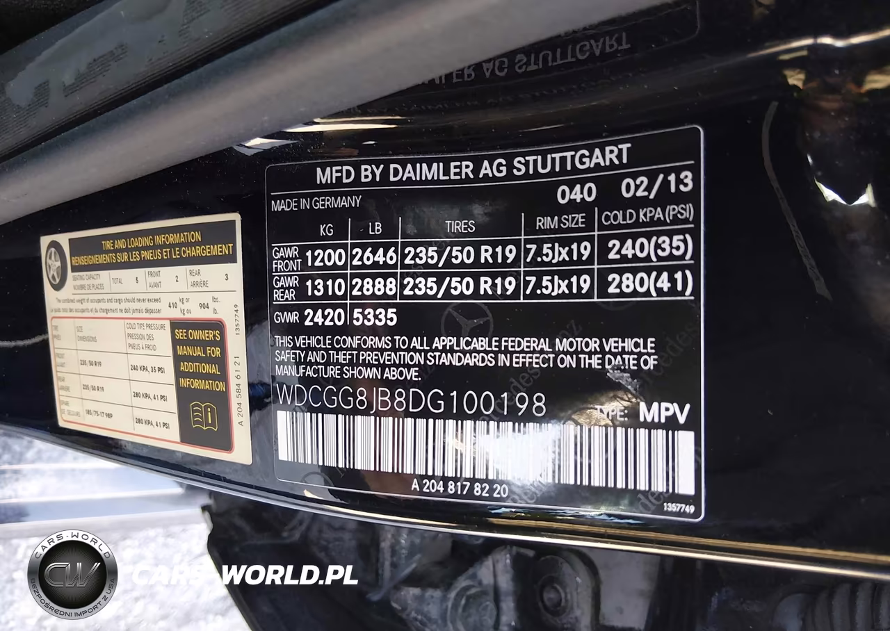 2013 Mercedes-Benz Glk 350 4Matic VIN:WDCGG8JB8DG100198 - 9