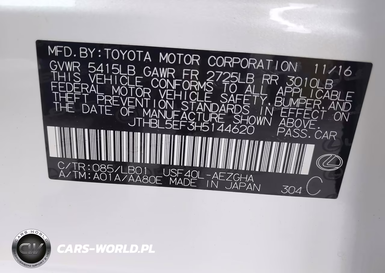 2017 Lexus Ls 460 VIN:JTHBL5EF3H5144620 - 9