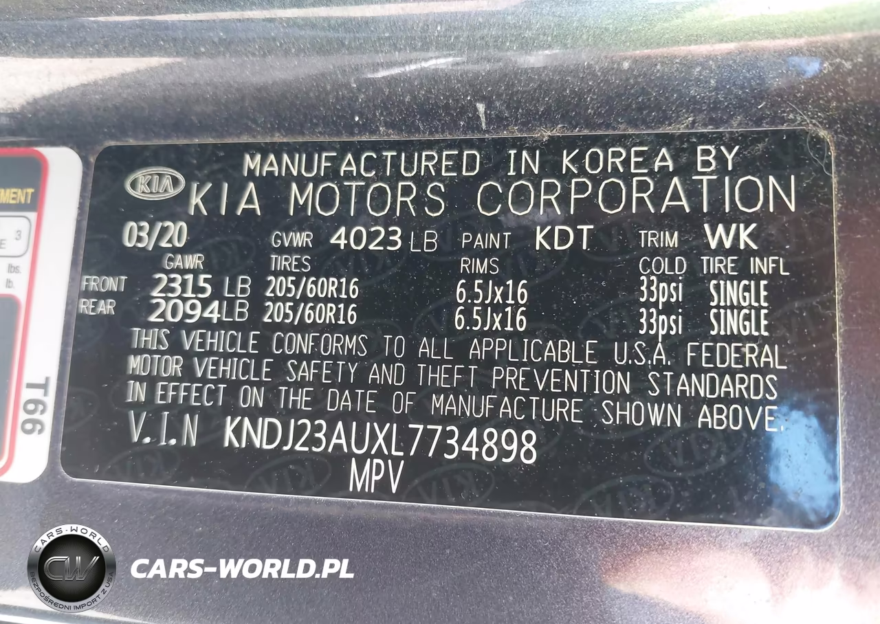2020 Kia Soul Lx VIN:KNDJ23AUXL7734898 - 9