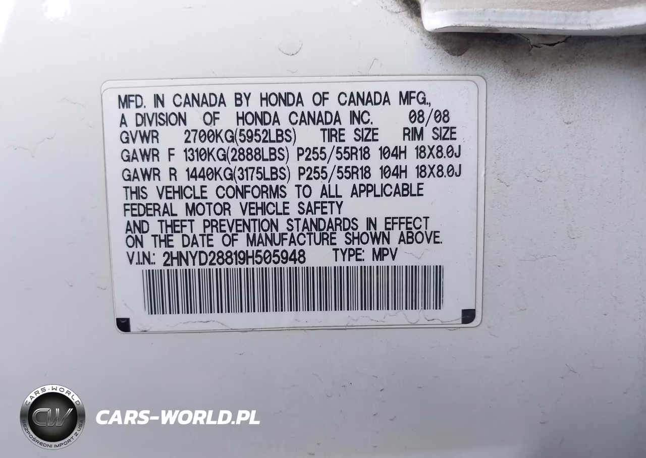 2009 Acura Mdx Sport Package VIN:2HNYD28819H505948 - 9