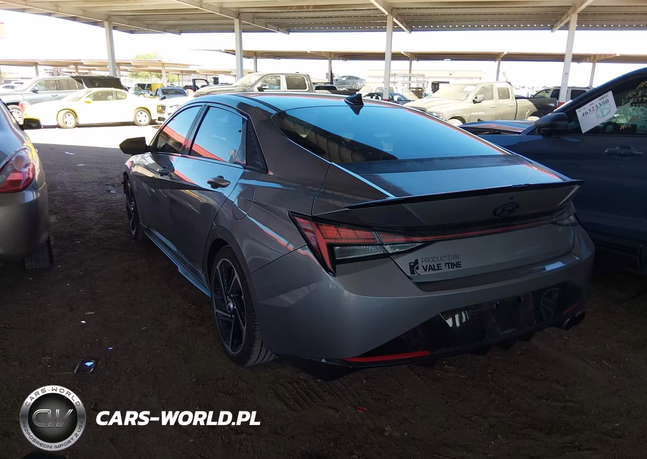2022 Hyundai Elantra N Line VIN:KMHLR4AFXNU228628 - 3