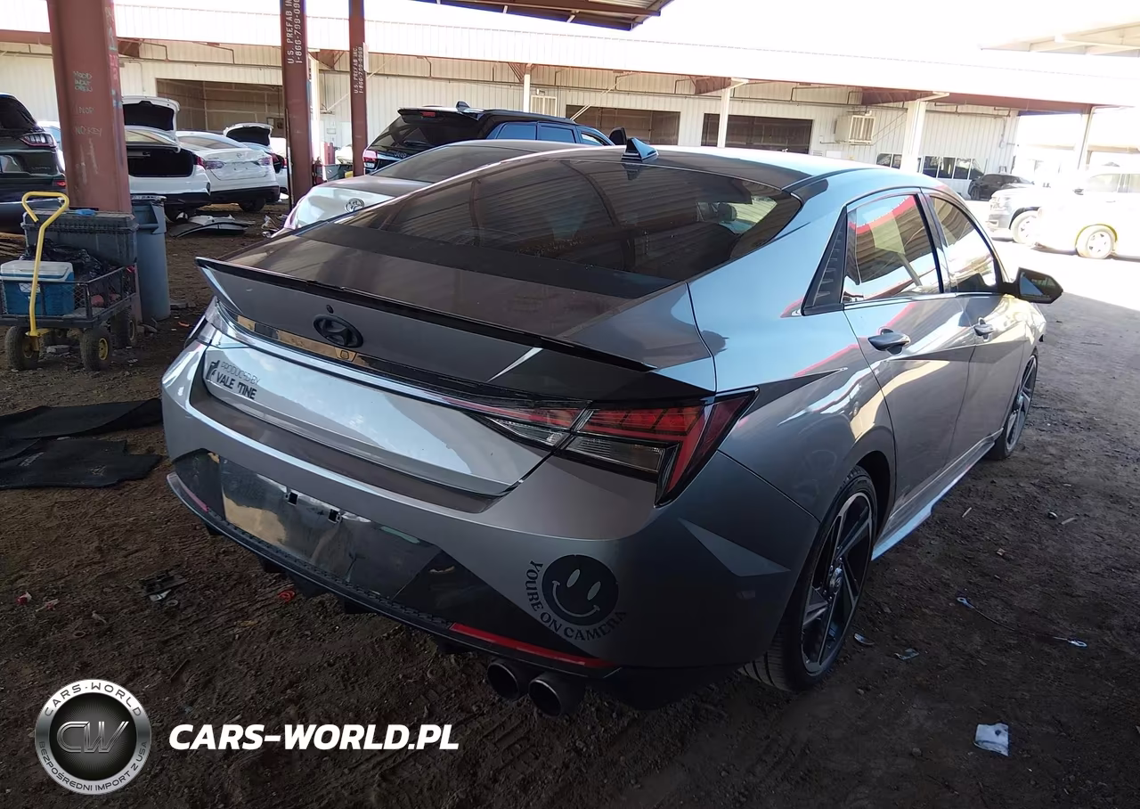 2022 Hyundai Elantra N Line VIN:KMHLR4AFXNU228628 - 4