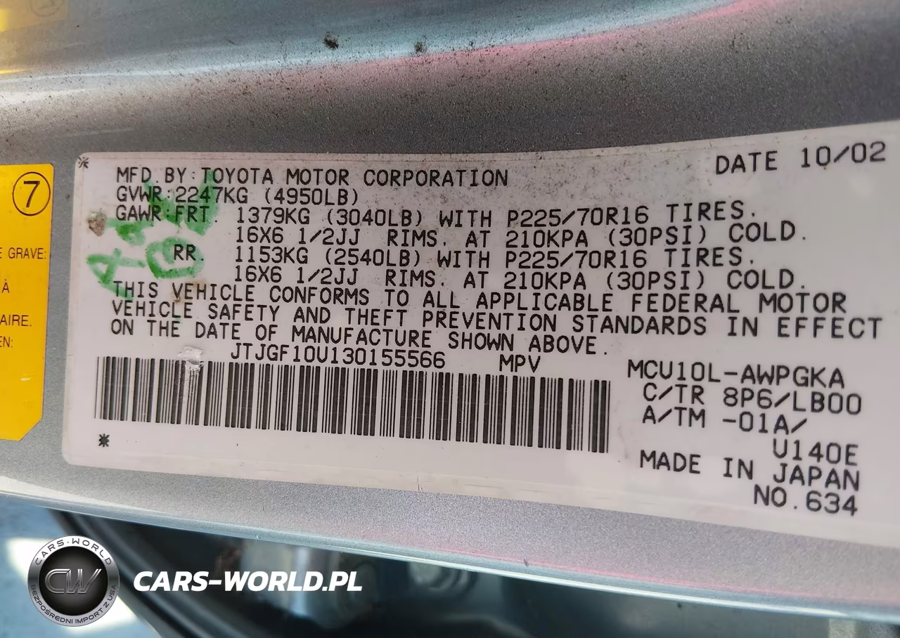 2003 Lexus Rx 300 VIN:JTJGF10U130155566 - 9