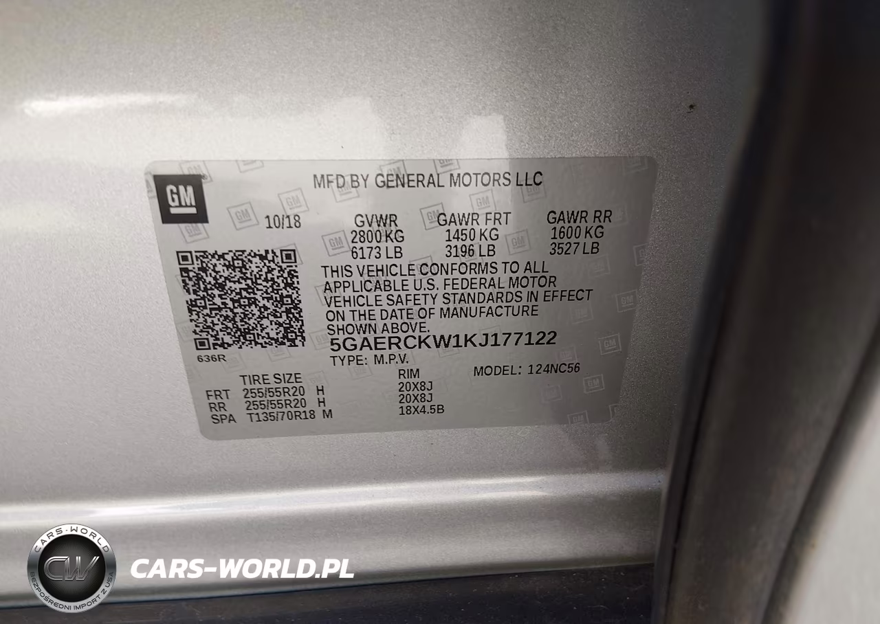 2019 Buick Enclave Fwd Premium VIN:5GAERCKW1KJ177122 - 9