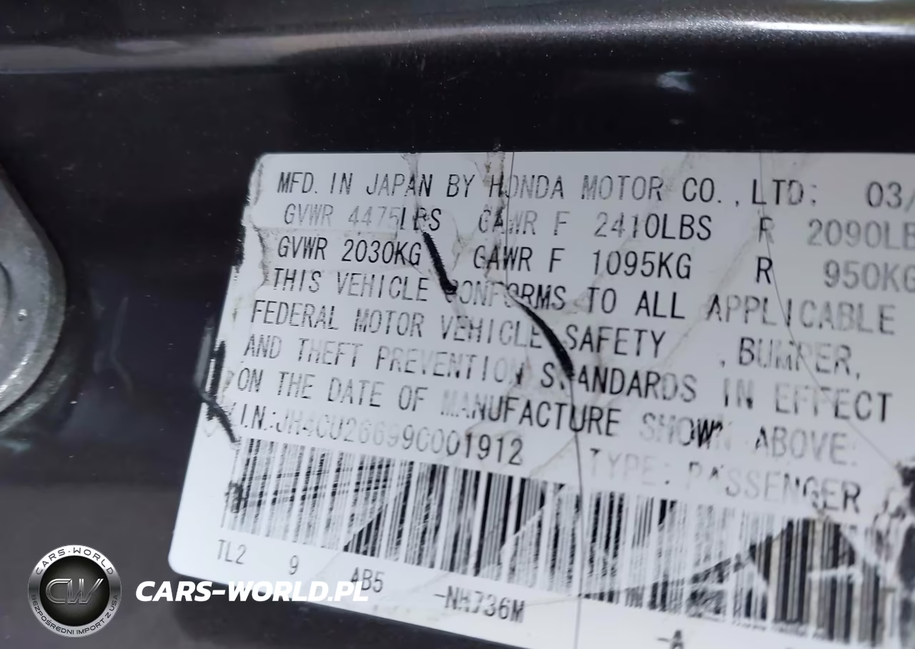 2009 Acura Tsx VIN:JH4CU26699C001912 - 9