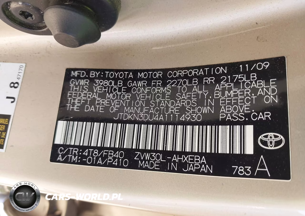2010 Toyota Prius VIN:JTDKN3DU4A1114930 - 9