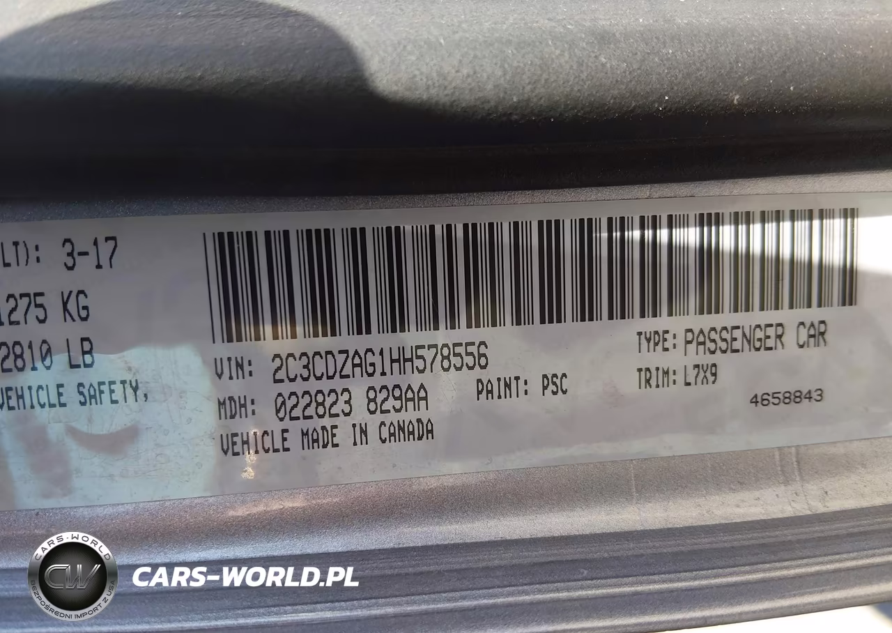 2017 Dodge Challenger Sxt VIN:2C3CDZAG1HH578556 - 9