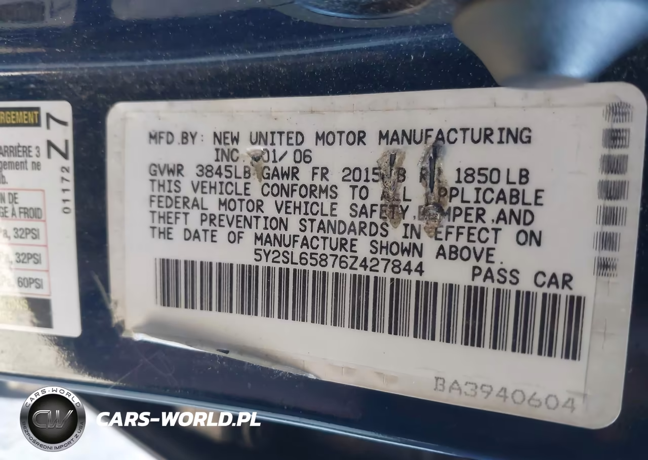 2006 Pontiac Vibe VIN:5Y2SL65876Z427844 - 9