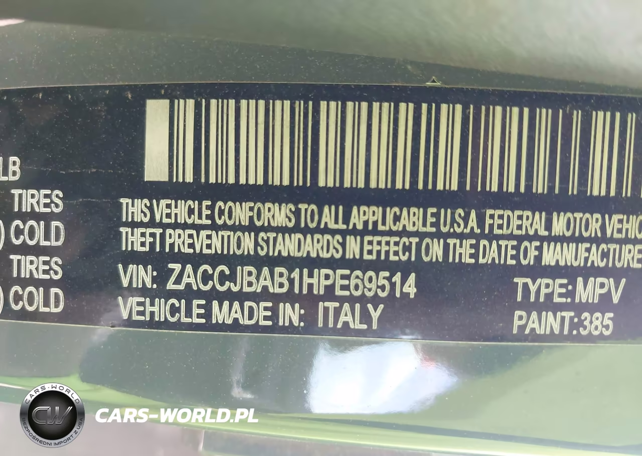 2017 Jeep Renegade Sport 4X4 VIN:ZACCJBAB1HPE69514 - 9