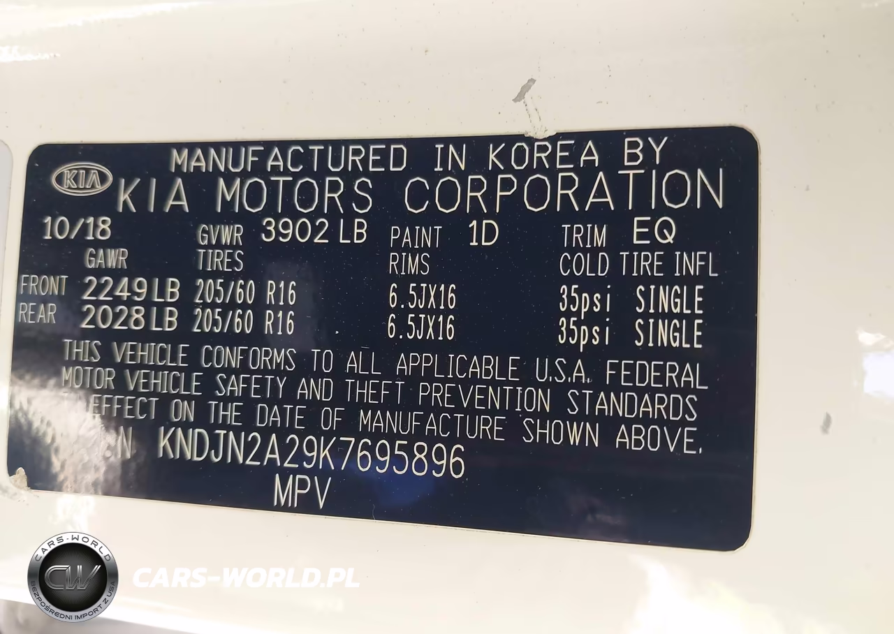 2019 Kia Soul VIN:KNDJN2A29K7695896 - 9