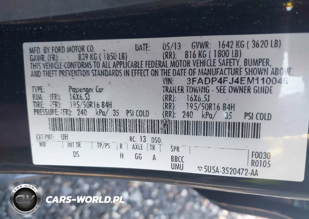 2014 Ford Fiesta Titanium VIN:3FADP4FJ4EM110046 - 9