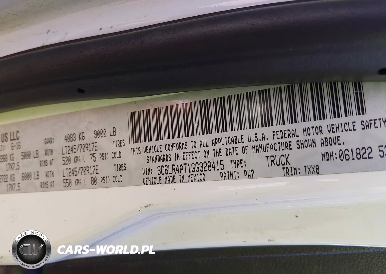 2016 Ram 2500 Tradesman VIN:3C6LR4AT1GG328415 - 9