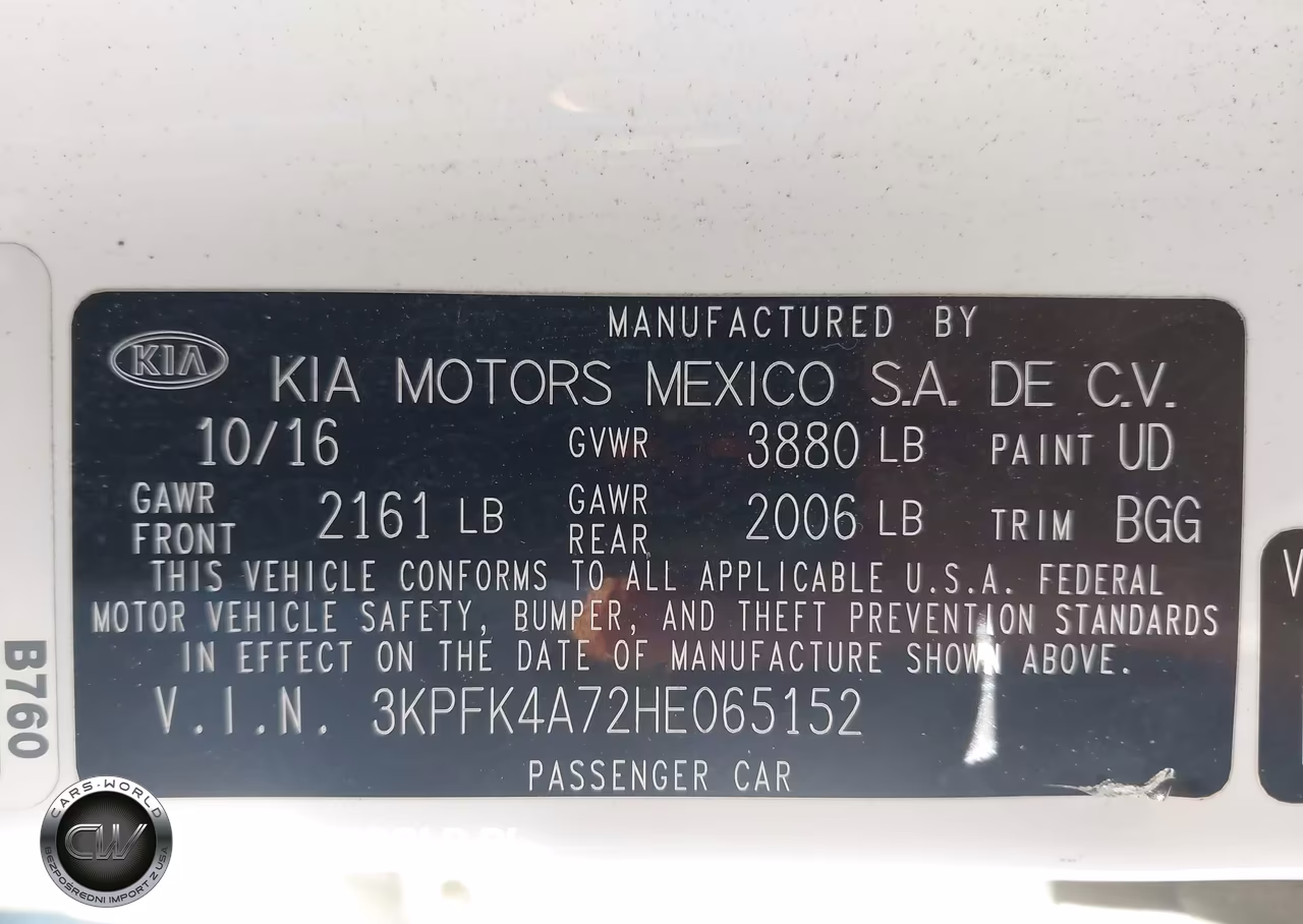 2017 Kia Forte Lx VIN:3KPFK4A72HE065152 - 9